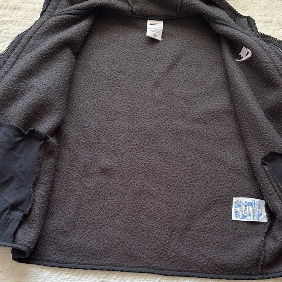 Nike Kids Black Sherpa Zip-Up Hoodie Jacket - Picture 7 of 8
